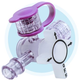 Closed Enteral Tube Valve ENFit® Lopez Valve® NonSterile, Tethered Cap
