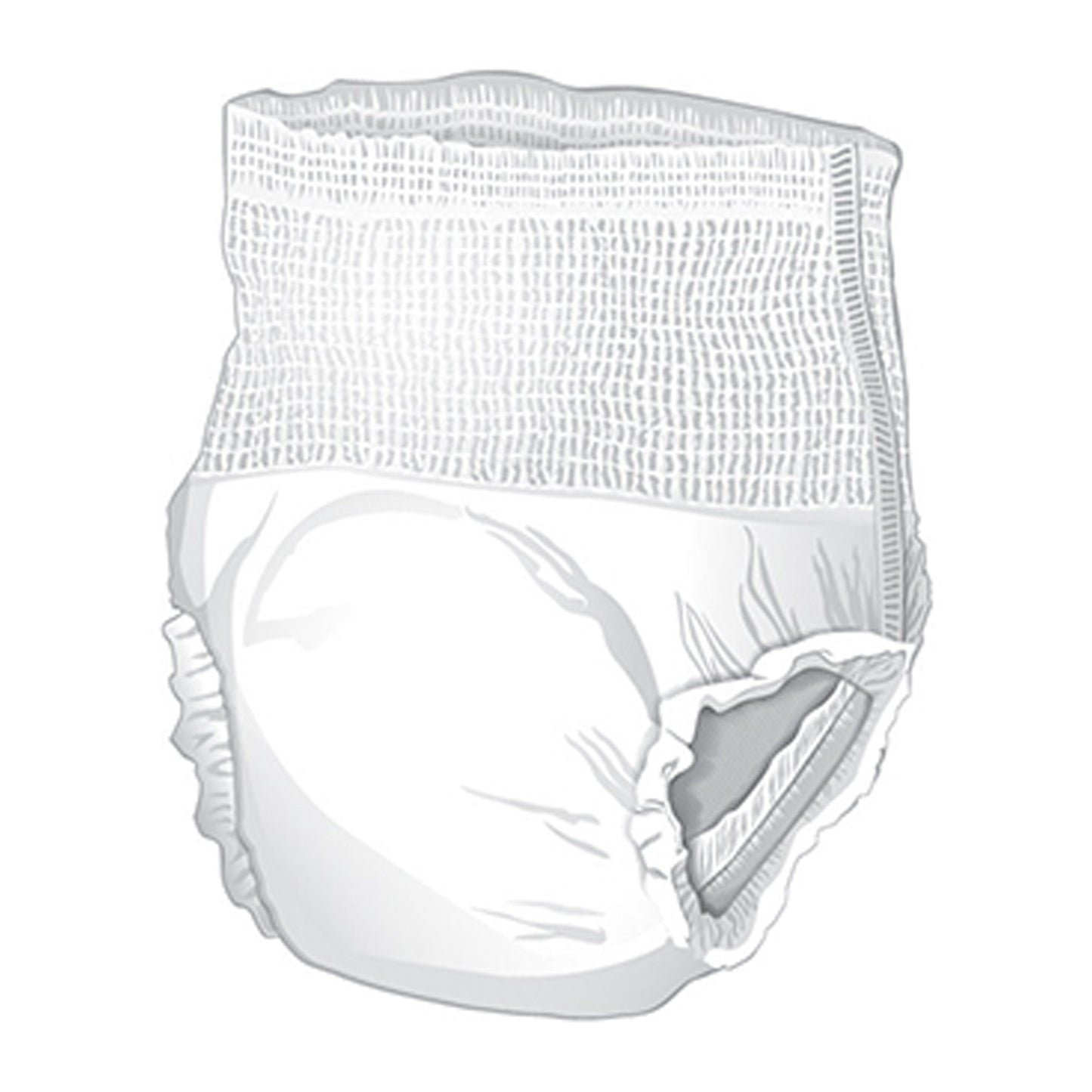 Unisex Adult Absorbent Underwear, Pull On with Tear Away Seams, Moderate Absorbency
