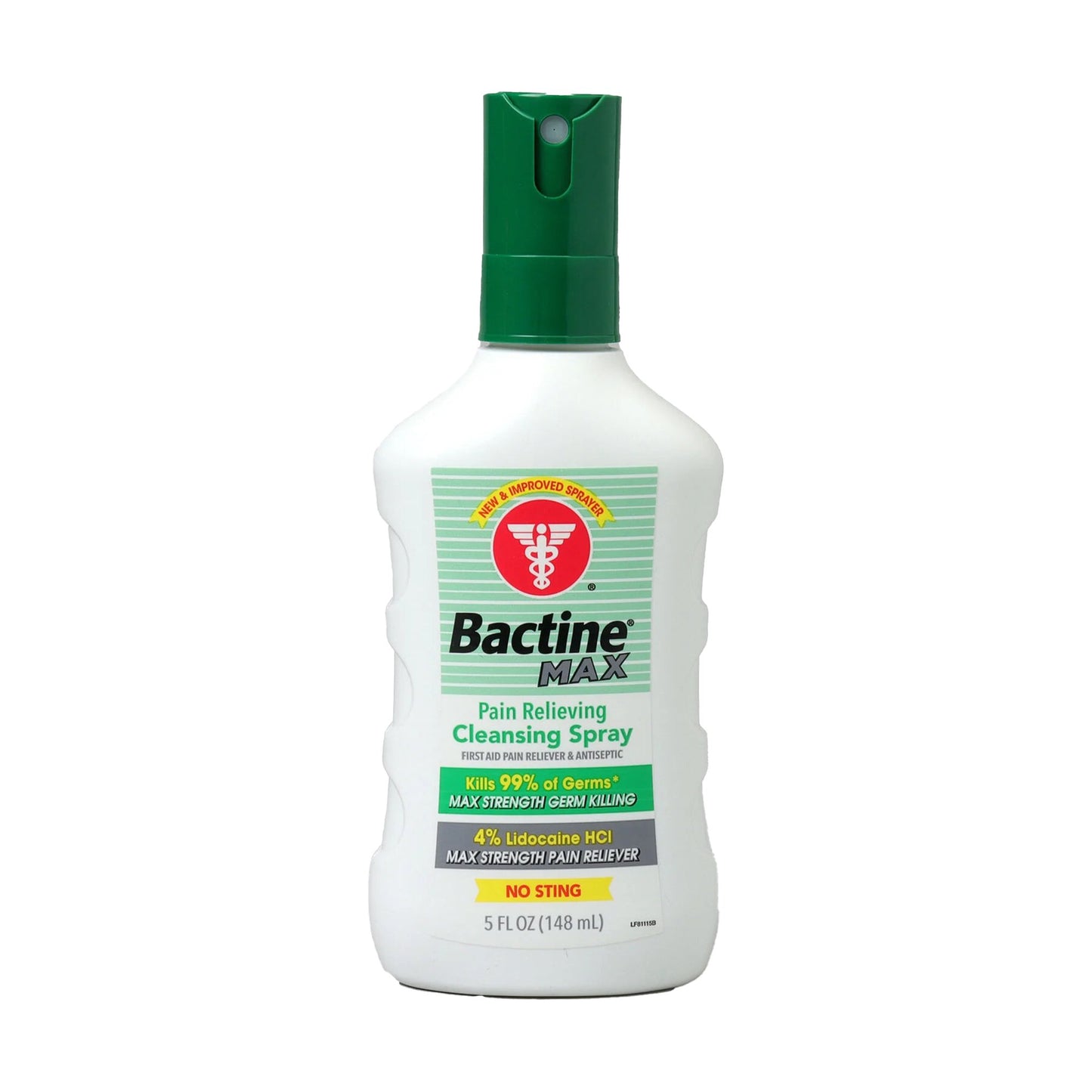 Pain Relieving Antiseptic BZK (Benzalkonium Chloride) / Lidocaine HCl Bactine® MAX Cleansing Spray Topical Liquid 5 oz.