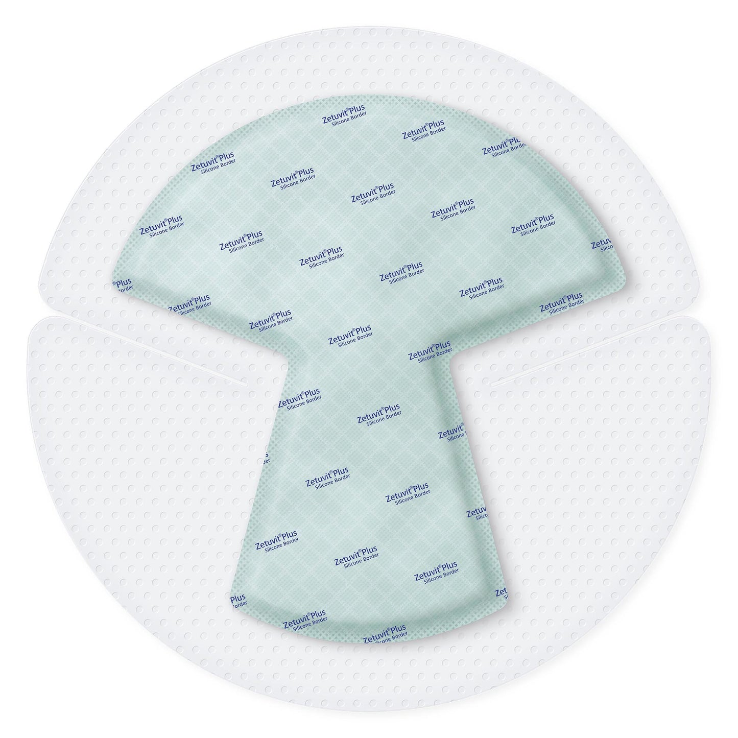 Super Absorbent Dressing, Silicone Border, Heel, 10" x 10"