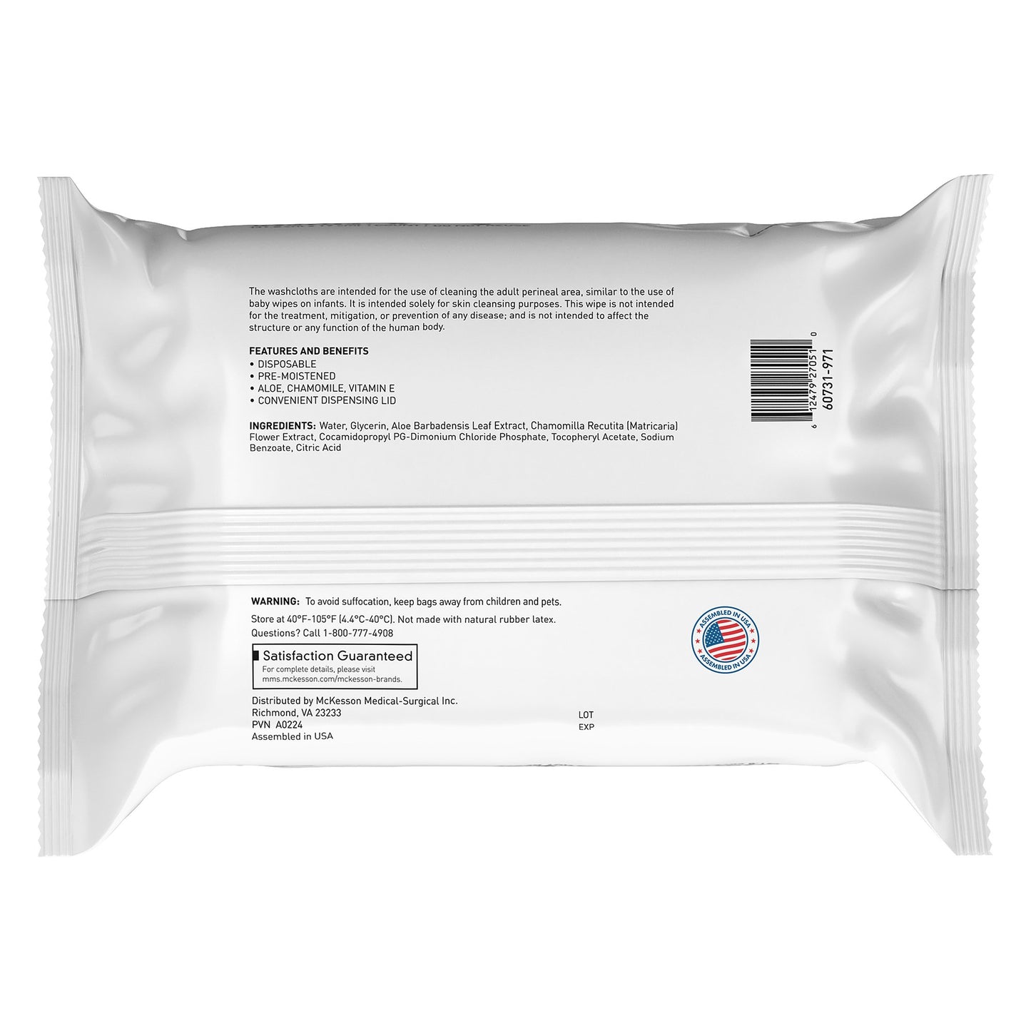 Personal Cleansing Wipe Soft Pack Unscented