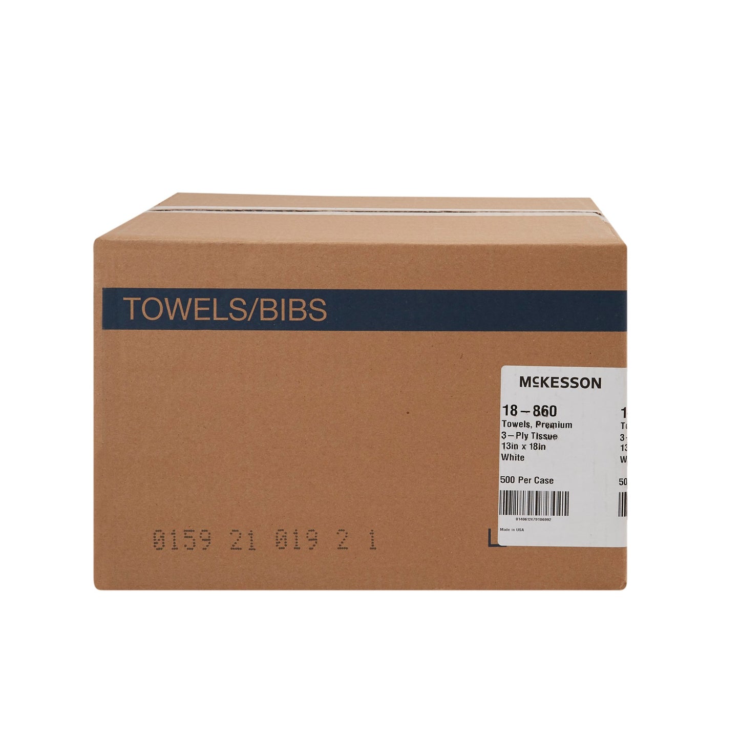 Procedure Towel, 3-ply Tissue, White, 13" X 18"