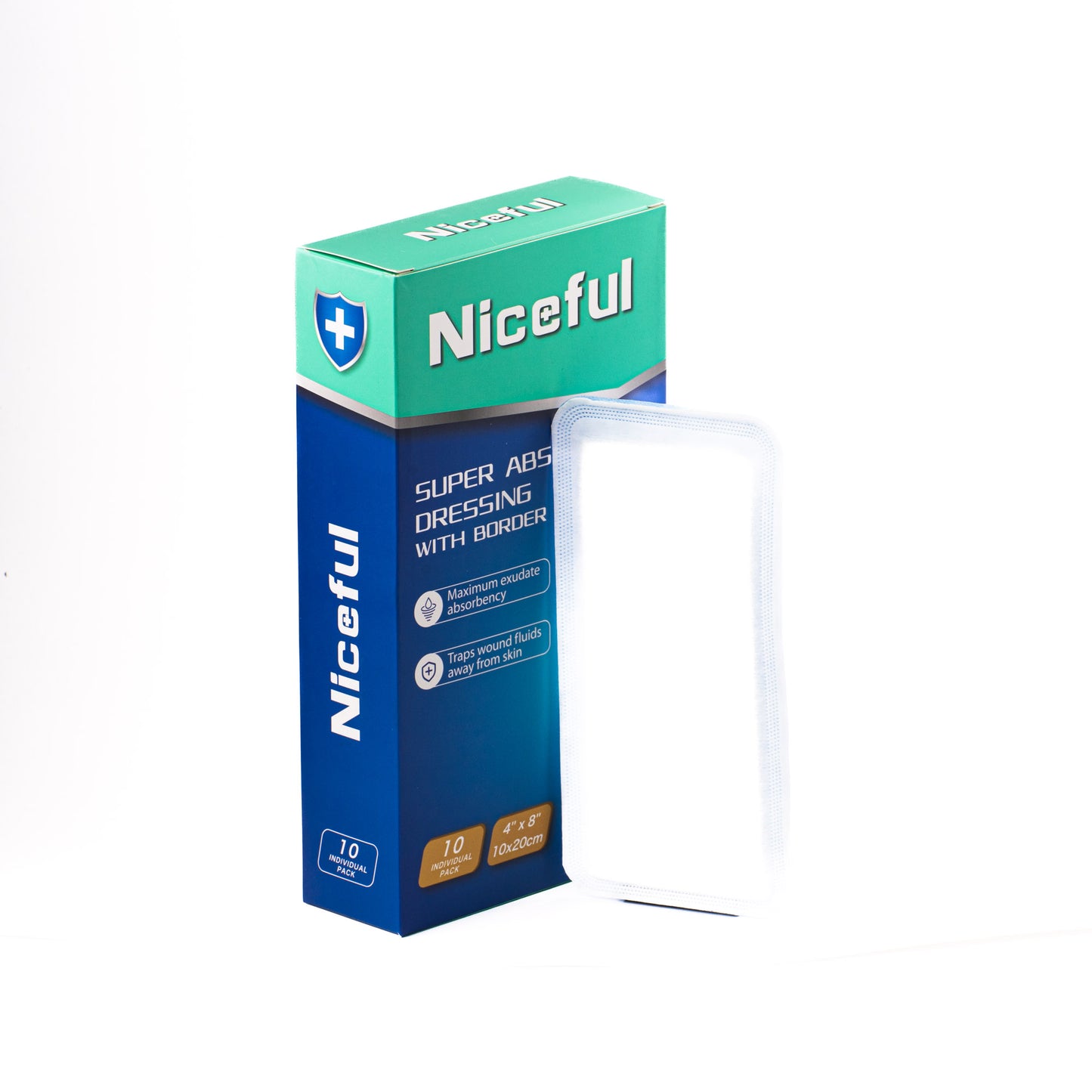 Super Absorbent Dressing 4" x 8" (10cm x 20cm)