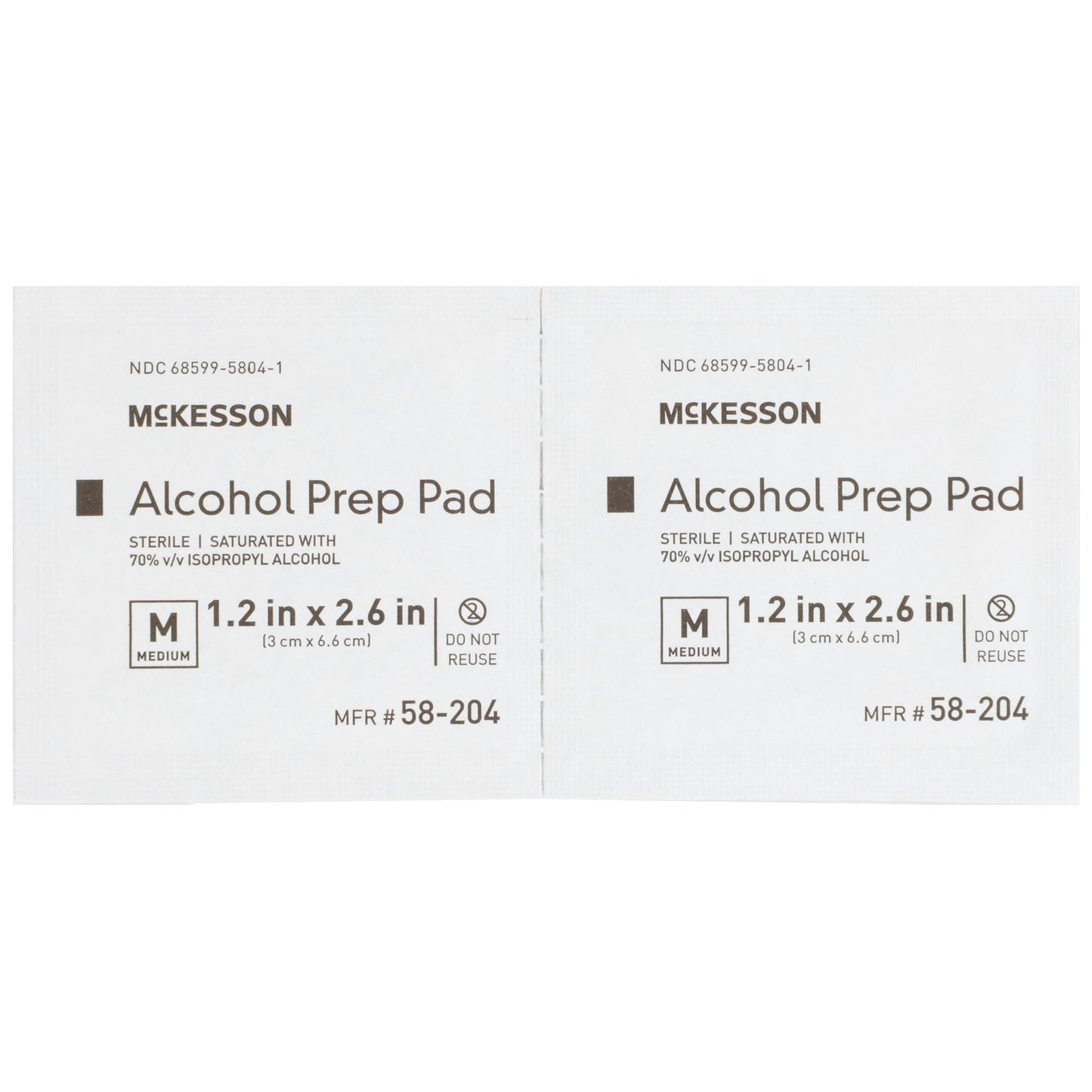 Alcohol Prep Pad, 70% Strength Isopropyl Alcohol, Individual Packet, Sterile