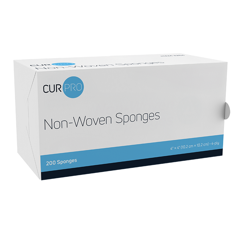 Gauze Sponges, Non-sterile, Non-woven, 4-ply