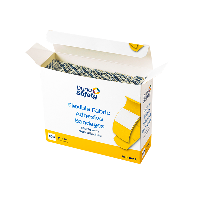 Flexible Fabric Adhesive Bandages 1" x 3" Sterile