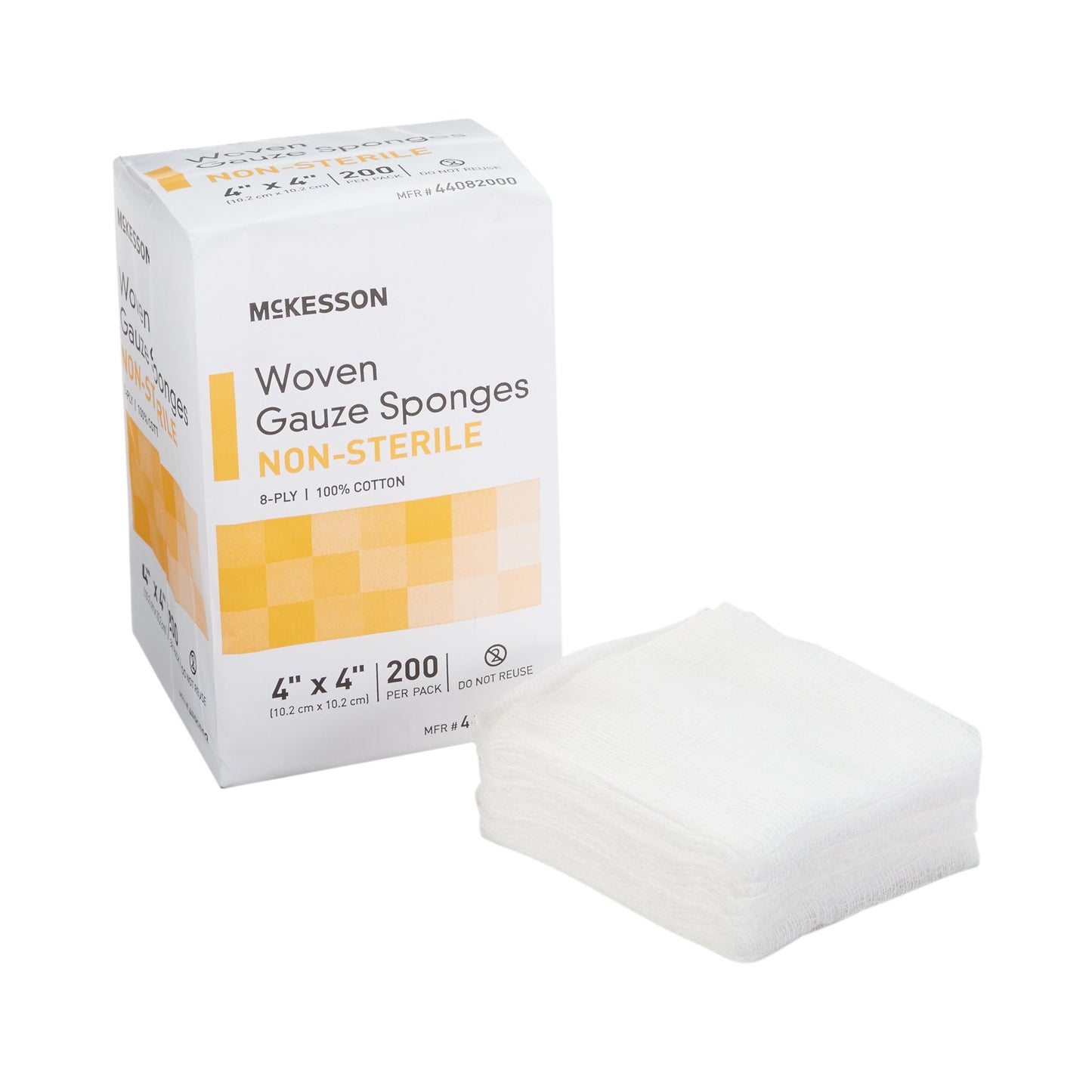 Gauze Sponge, Woven, 8-Ply, Non-Sterile