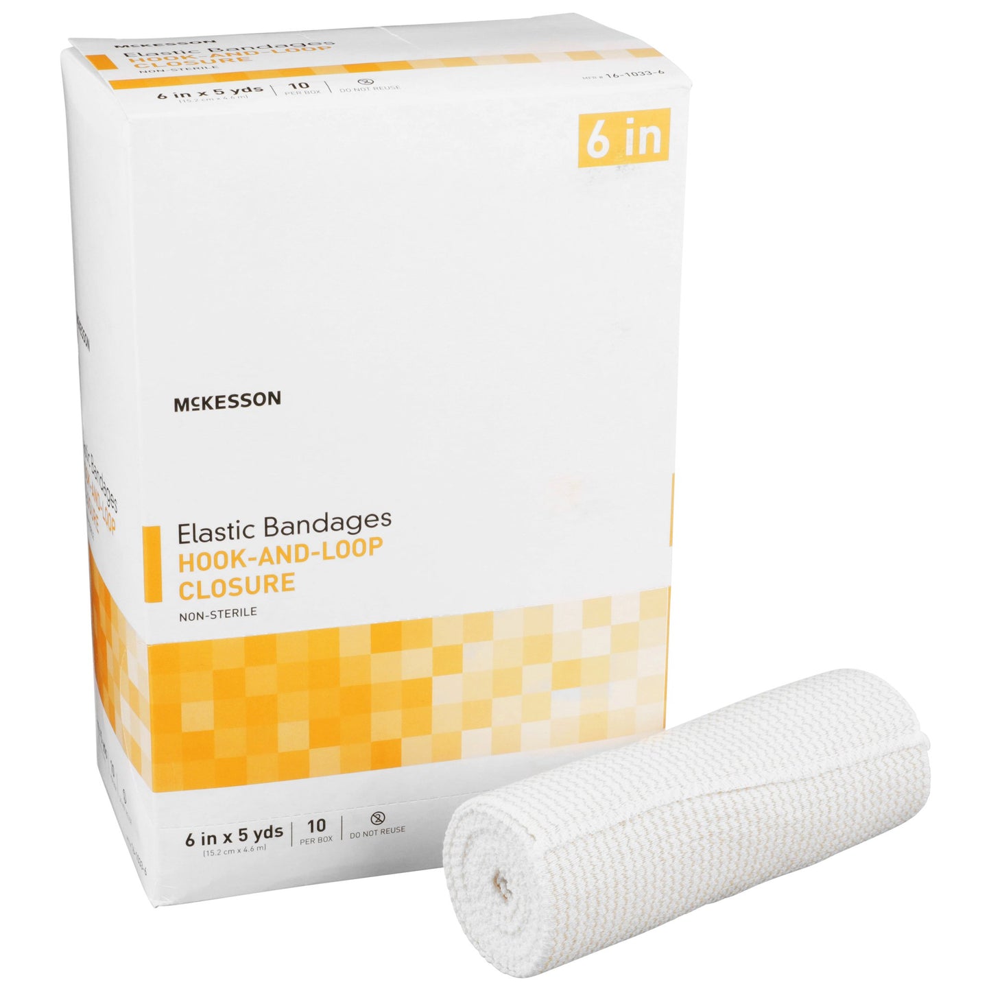 Elastic Bandage Single Hook and Loop Closure Tan Non-Sterile Standard Compression