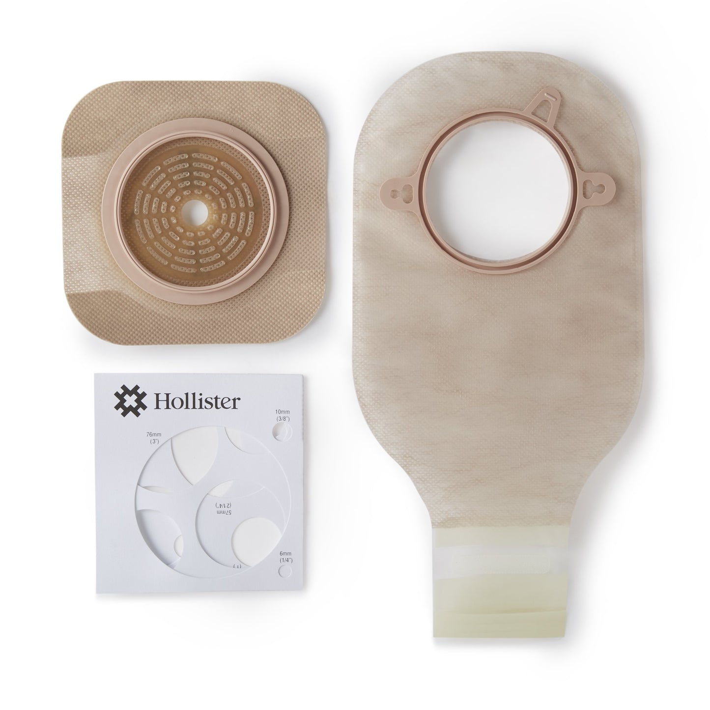 Olostomy Pouch, Two-Piece System, 12" Length Flat, Trim To Fit, 2-1/4" Stoma, Drainable