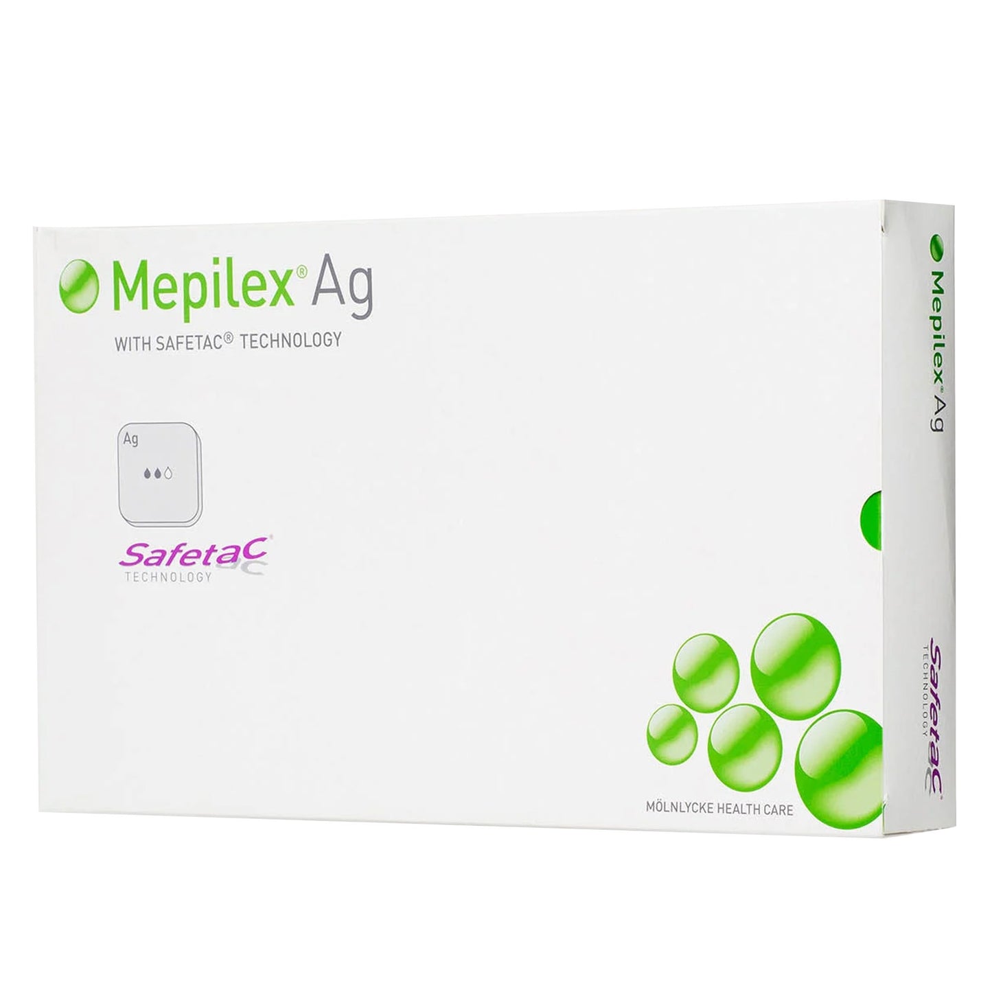 Silver Foam Dressing Mepilex® Ag 4 X 4 Inch Square Sterile