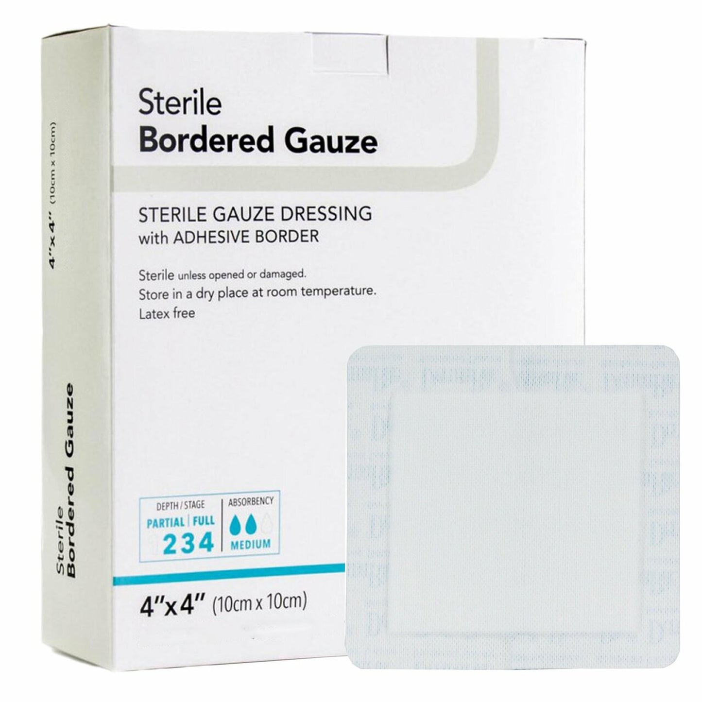 Bordered Gauze 4 X 4 Inch Square NonSterile