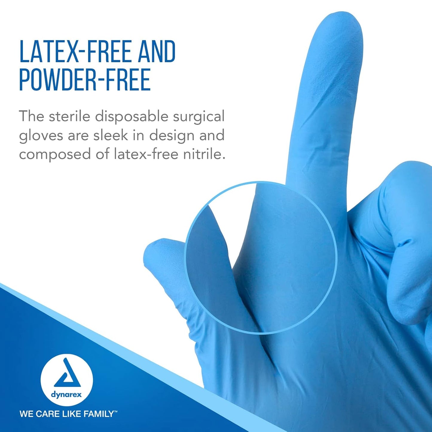 Nitrile Exam Gloves, Sterile, Powder-Free, Small