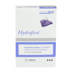 Hydrofera Blue™ Foam Dressing, without Border, Standard, 2" x 2"
