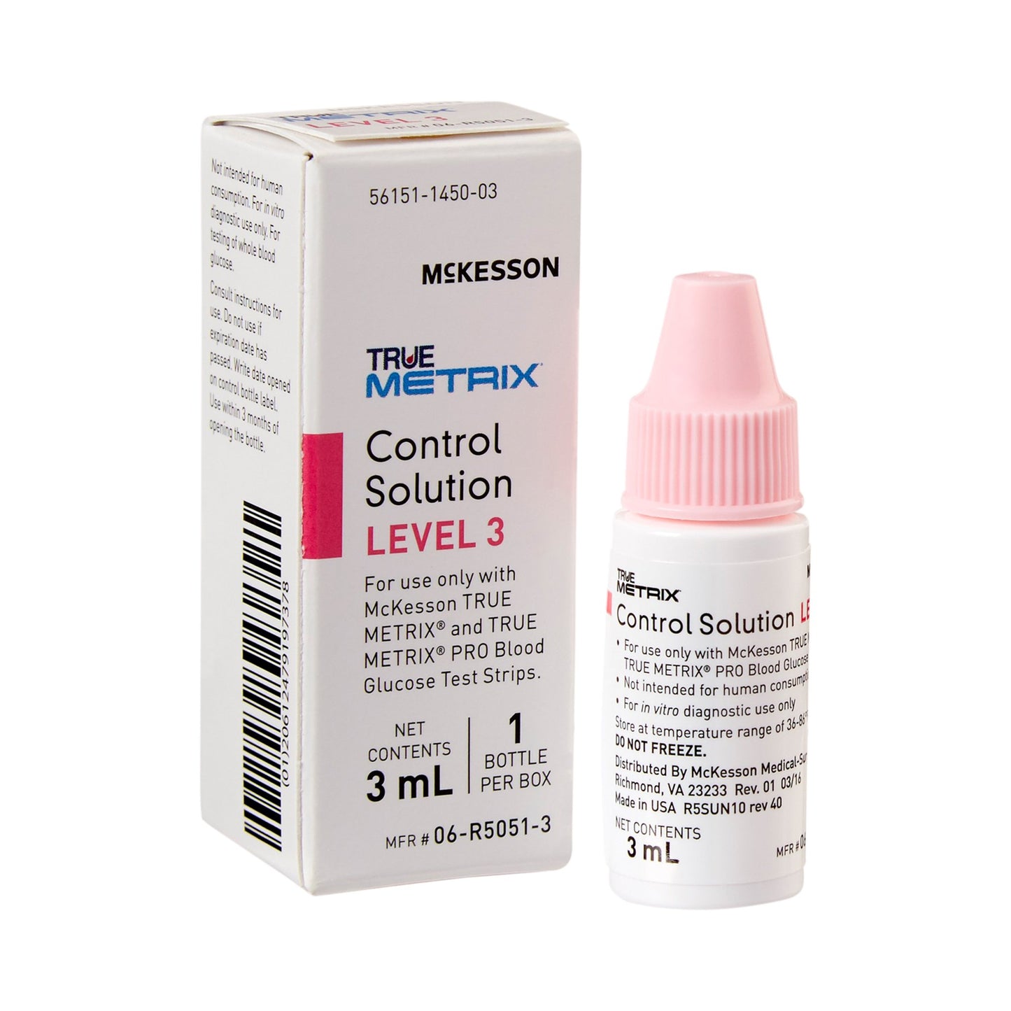 Blood Glucose Control Solution McKesson TRUE METRIX® 3 mL