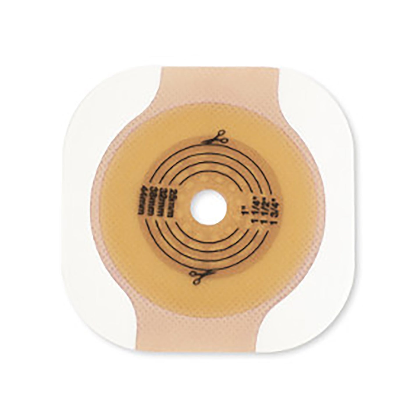 Ostomy Barrier New Image™ CeraPlus™ Trim to Fit, Extended Wear Adhesive Tape Borders 70 mm Flange Blue Code System Up to 2-1/4 Inch Opening