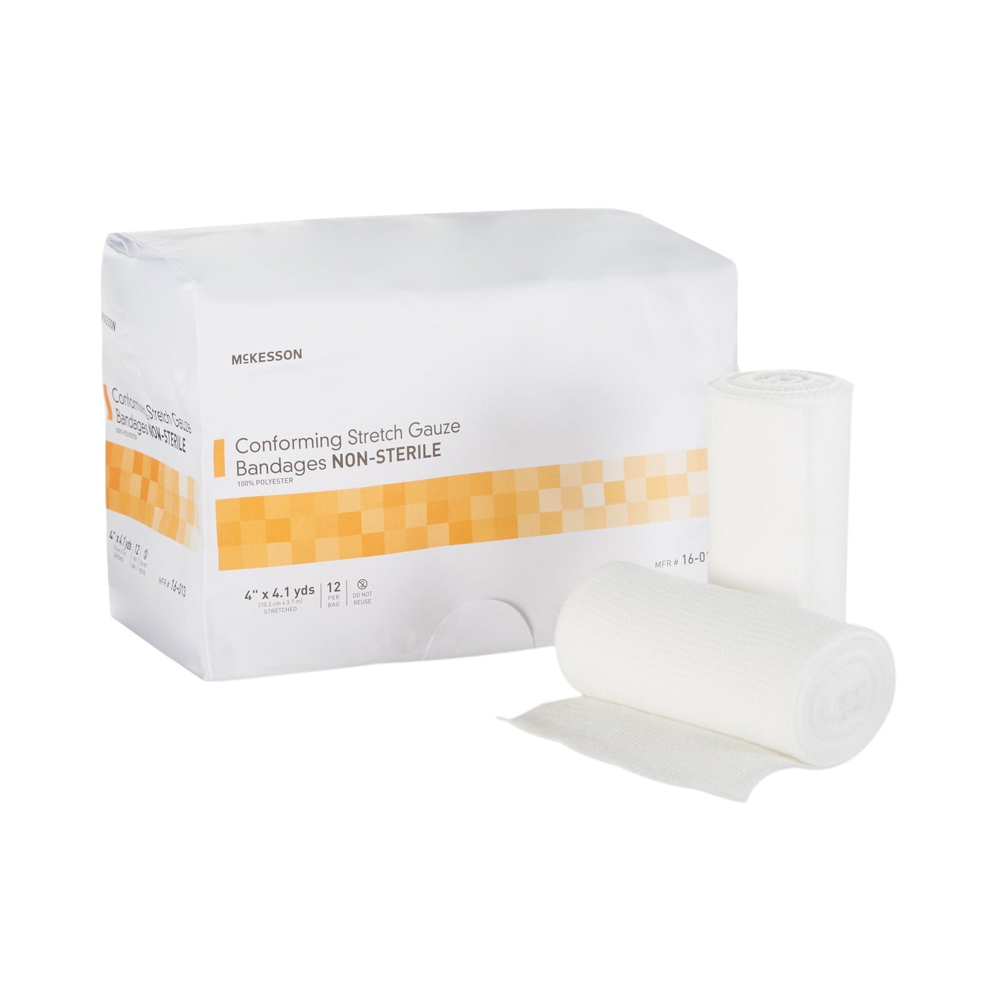 Conforming Stretch Gauze Bandage, Nonsterile, 4" X 4.1 yds