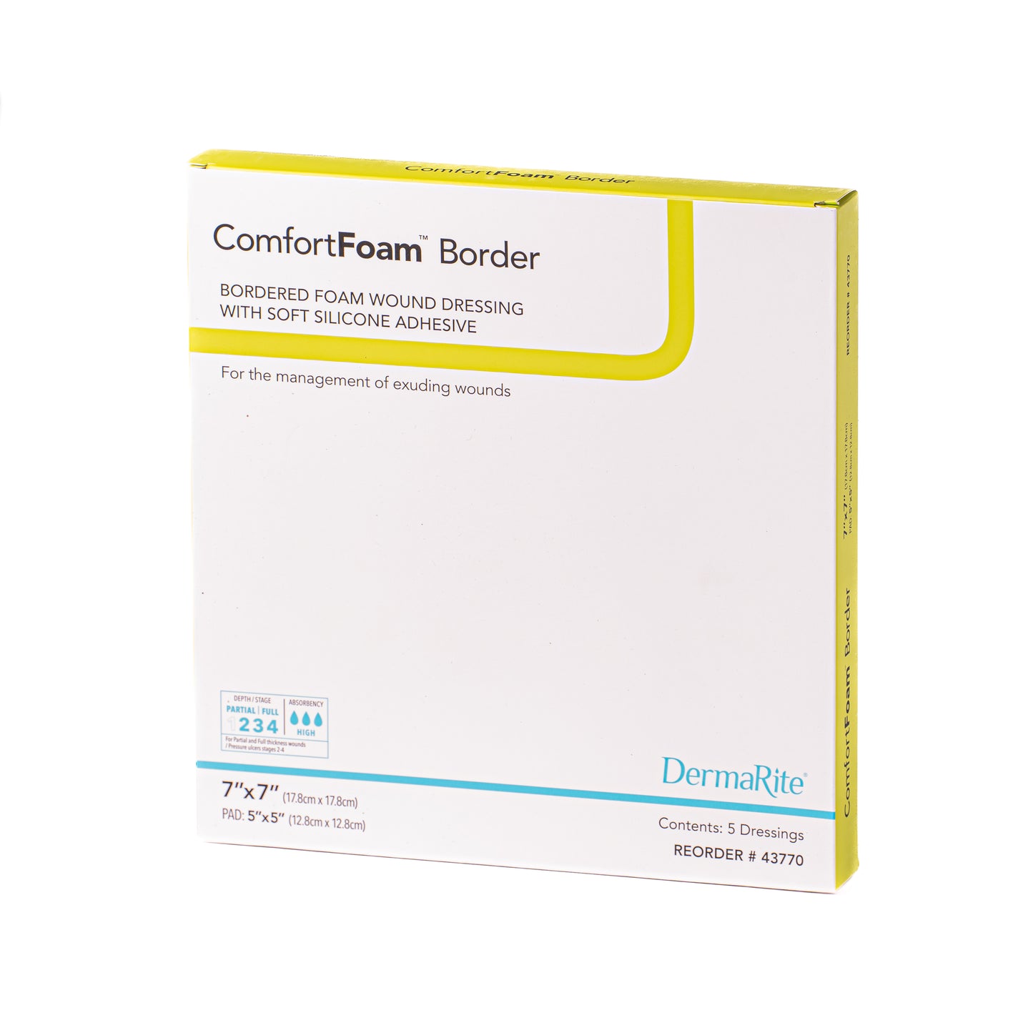 Foam Dressing, Silicone Border