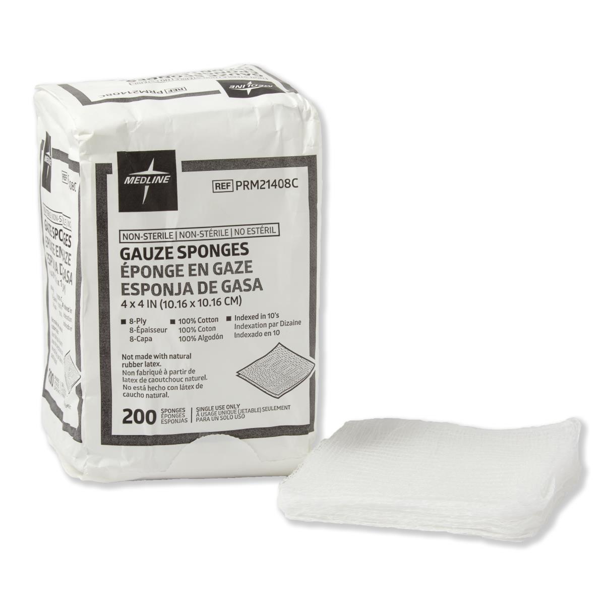 Non-Sterile 100% Cotton Woven Gauze Sponges