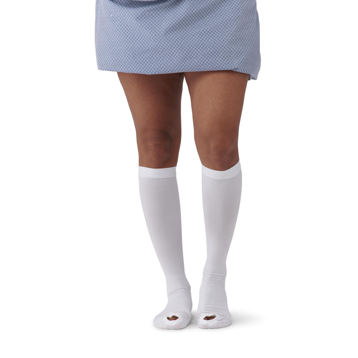 Medline Knee High Anti-Embolism Stockings, Regular, Size L