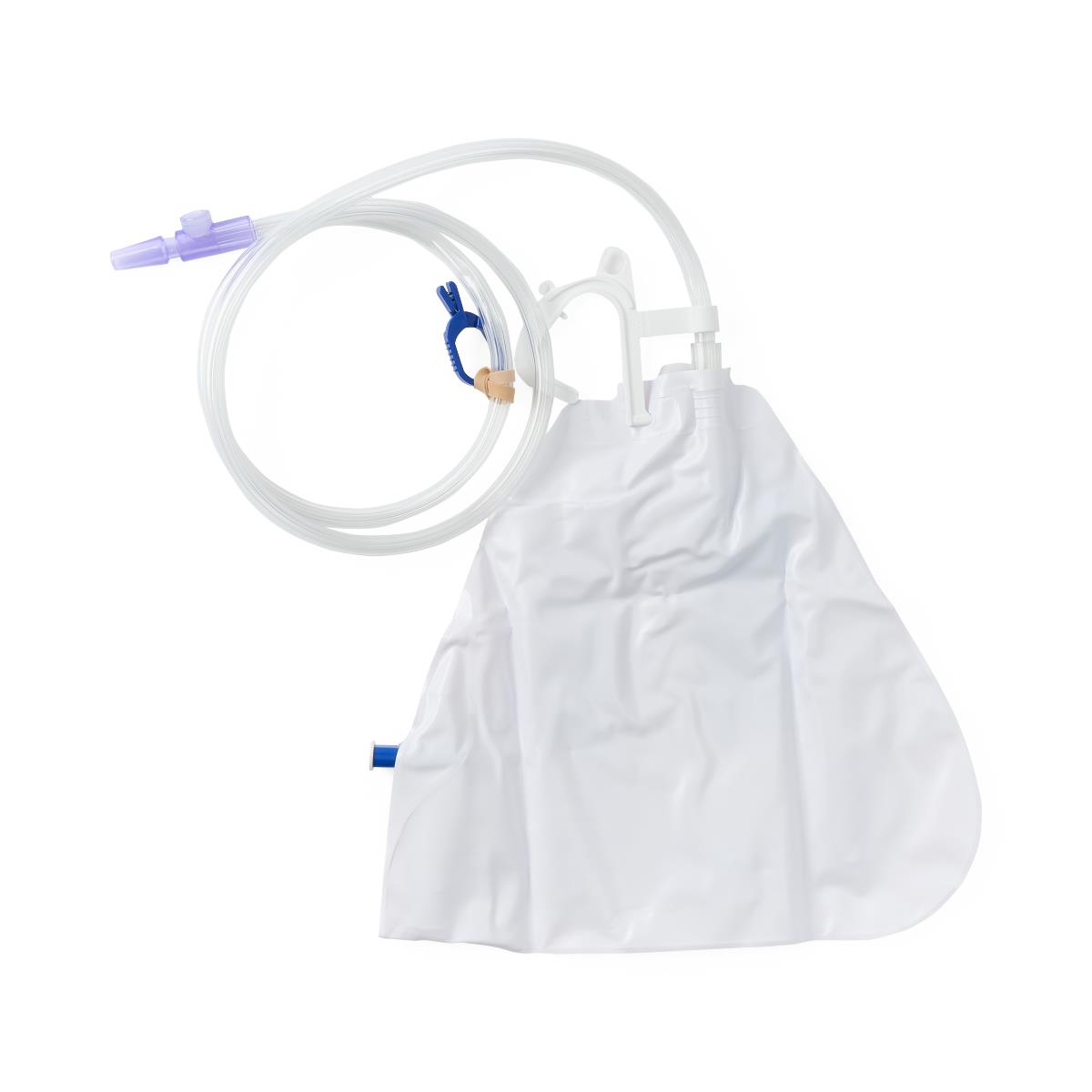 Urinary Drain Bag, Anti-Reflux Valve, 2,000 mL