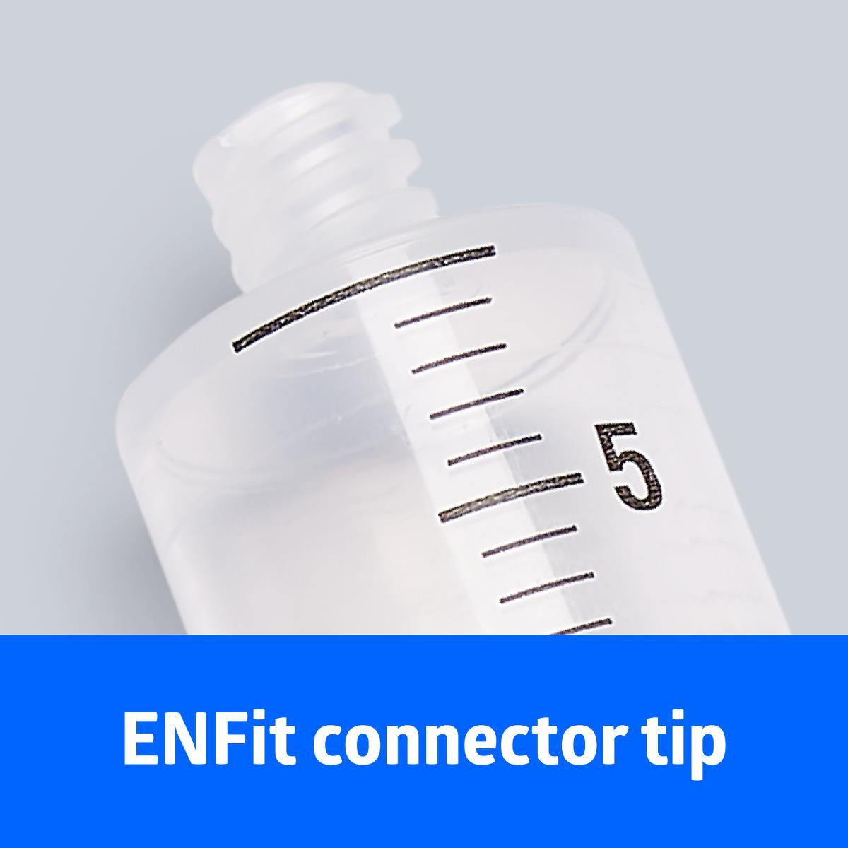 Gastrostomy Sterile Clear ENFit Syringes