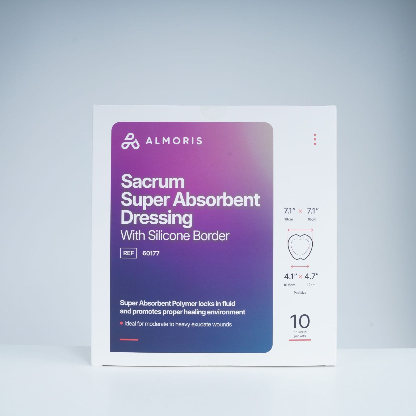 ALMORIS, Super Absorbent, Silicone Border