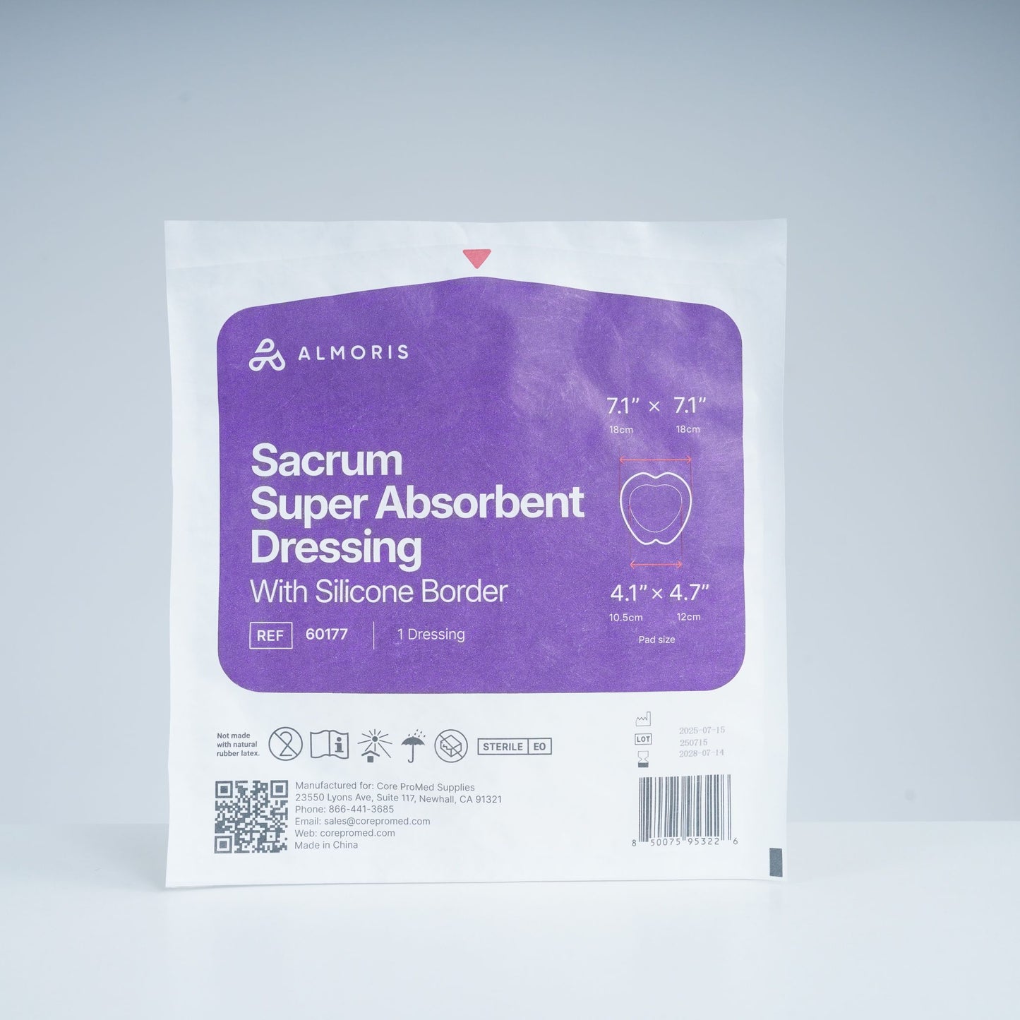 ALMORIS, Super Absorbent, Silicone Border