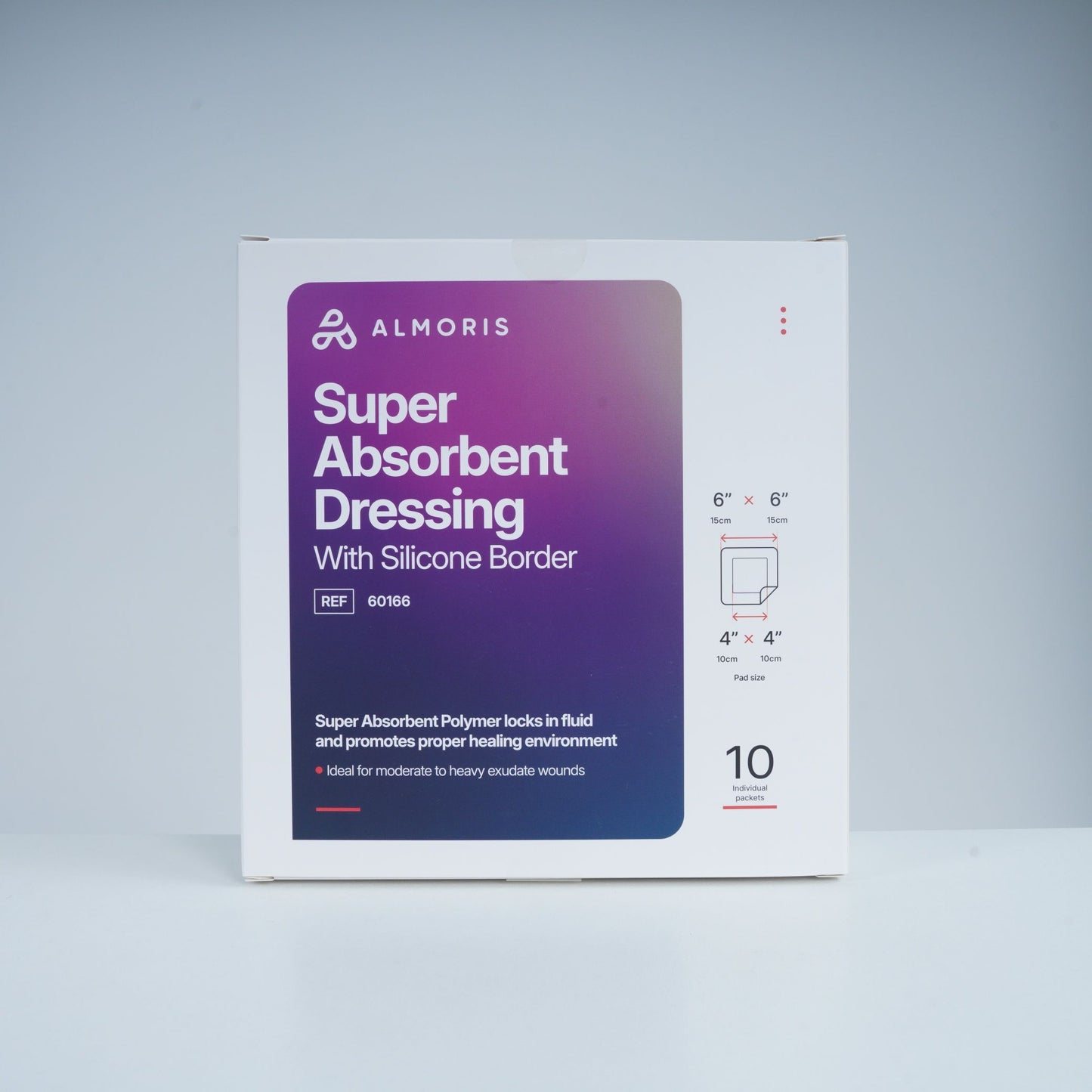 ALMORIS, Super Absorbent, Silicone Border