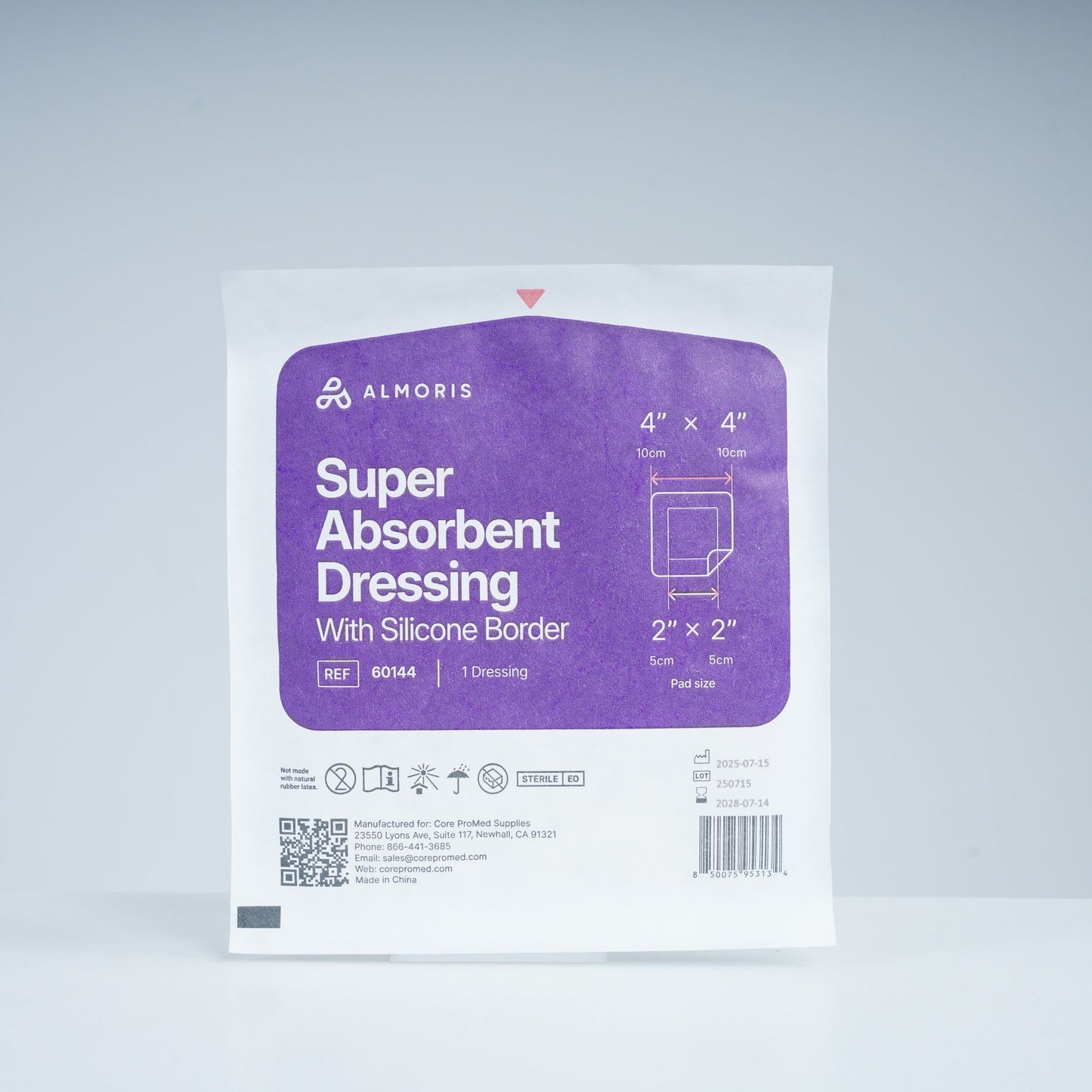 ALMORIS, Super Absorbent, Silicone Border