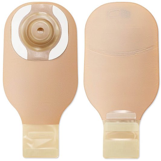 Ostomy Pouch, One-Piece System, 12 Inch Length, Trim to Fit Up to 2-1/8 Inch Stoma, Drainable