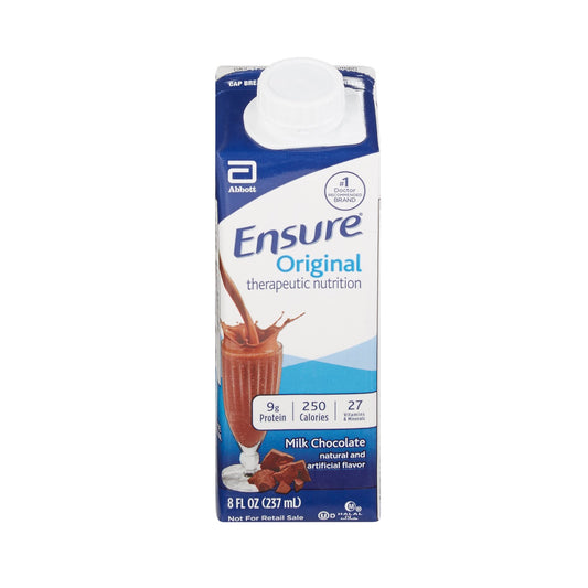 Oral Supplement Ensure® Original Therapeutic Nutrition Shake Chocolate Flavor Liquid 8 oz.