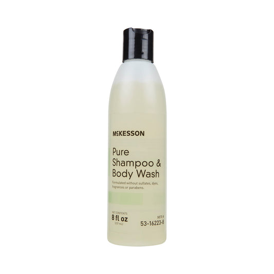 Shampoo and Body Wash, 8 oz., Flip Top Bottle, Unscented