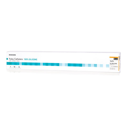 Foley Catheter, 2-Way, Standard Tip, 5-10 ml Balloon, 100% Silicone