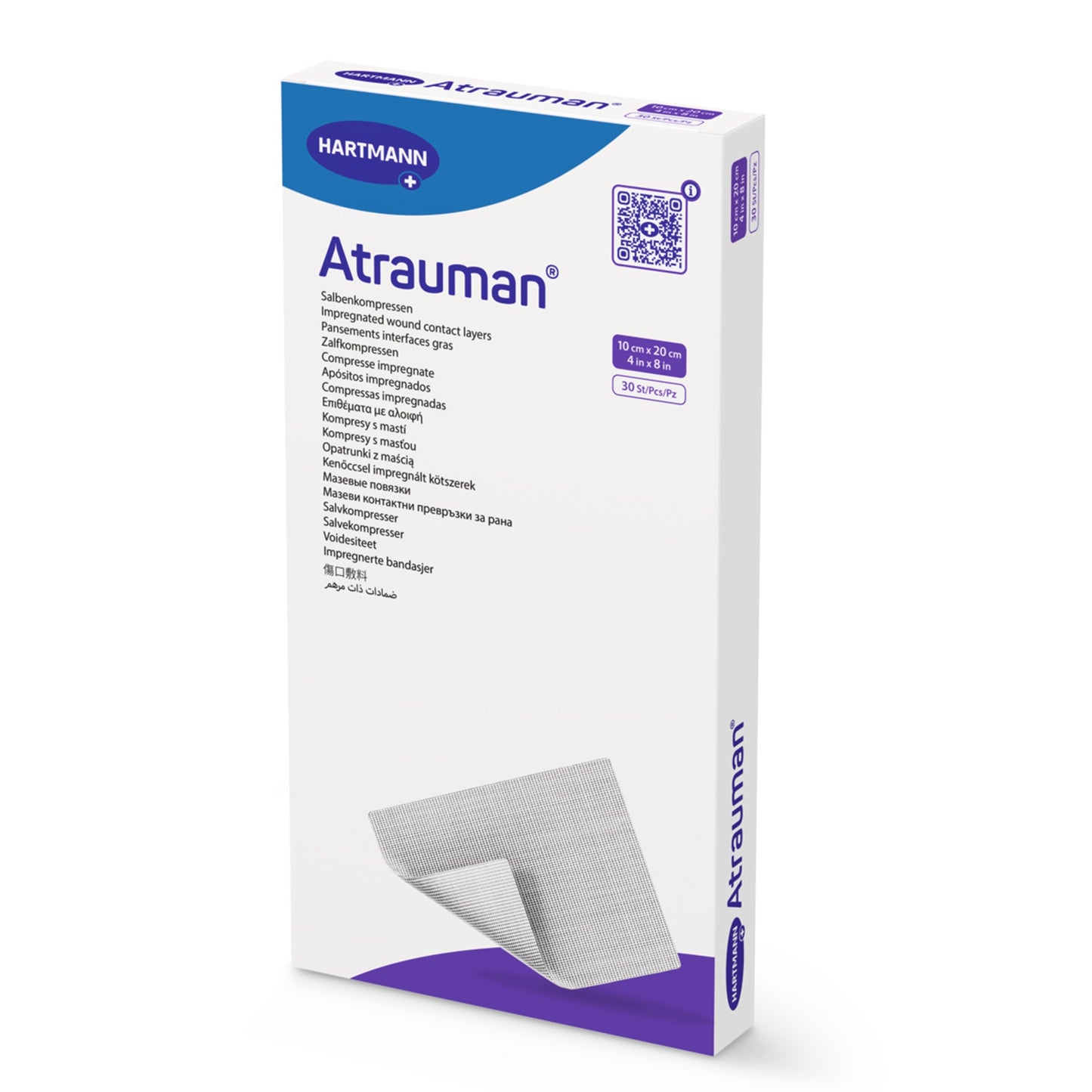 Contact Layer Dressing Atrauman® 4 X 8 Inch Sterile