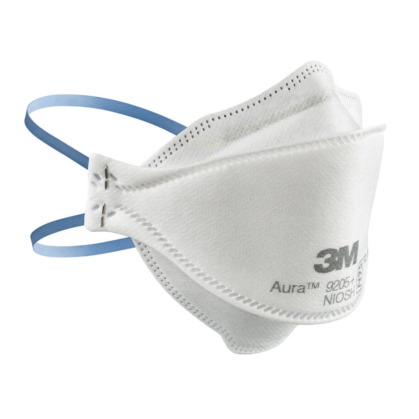 Particulate Respirator Mask 3M™ Aura™ Industrial N95 Not Rated Elastic Strap One Size Fits Most