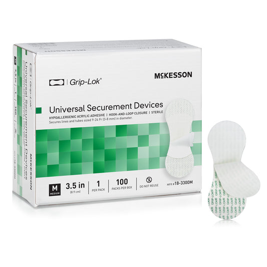 Catheter / Line Securement Device (IV lines, Surgical Drains, Catheter Tubes), for tubes 3-8 mm in diameter