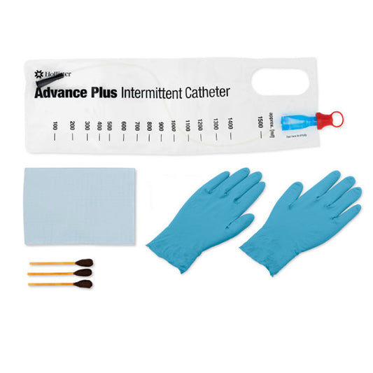 Hollister Advance Plus™ Touch Free Intermittent Catheter Kit Coude Tip 16Fr, 16"