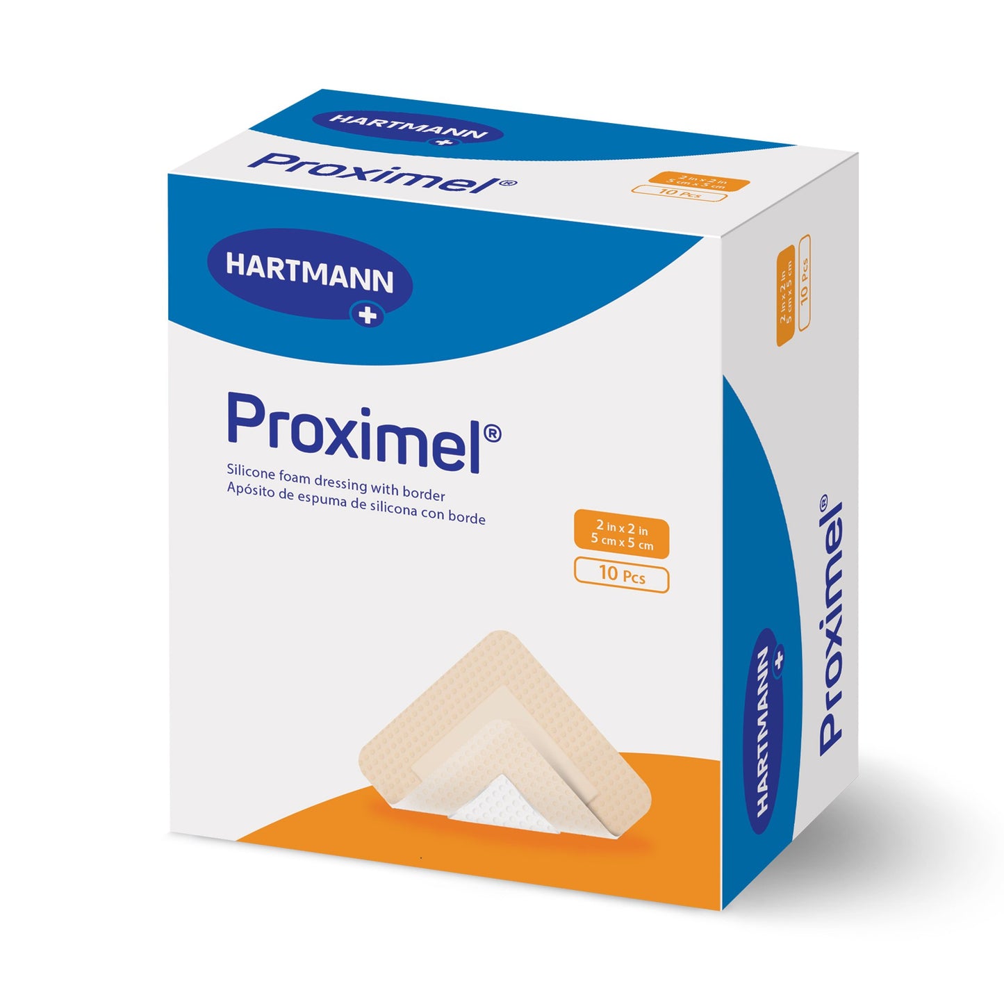 Foam Dressing, Silicone Border, 2"x2"