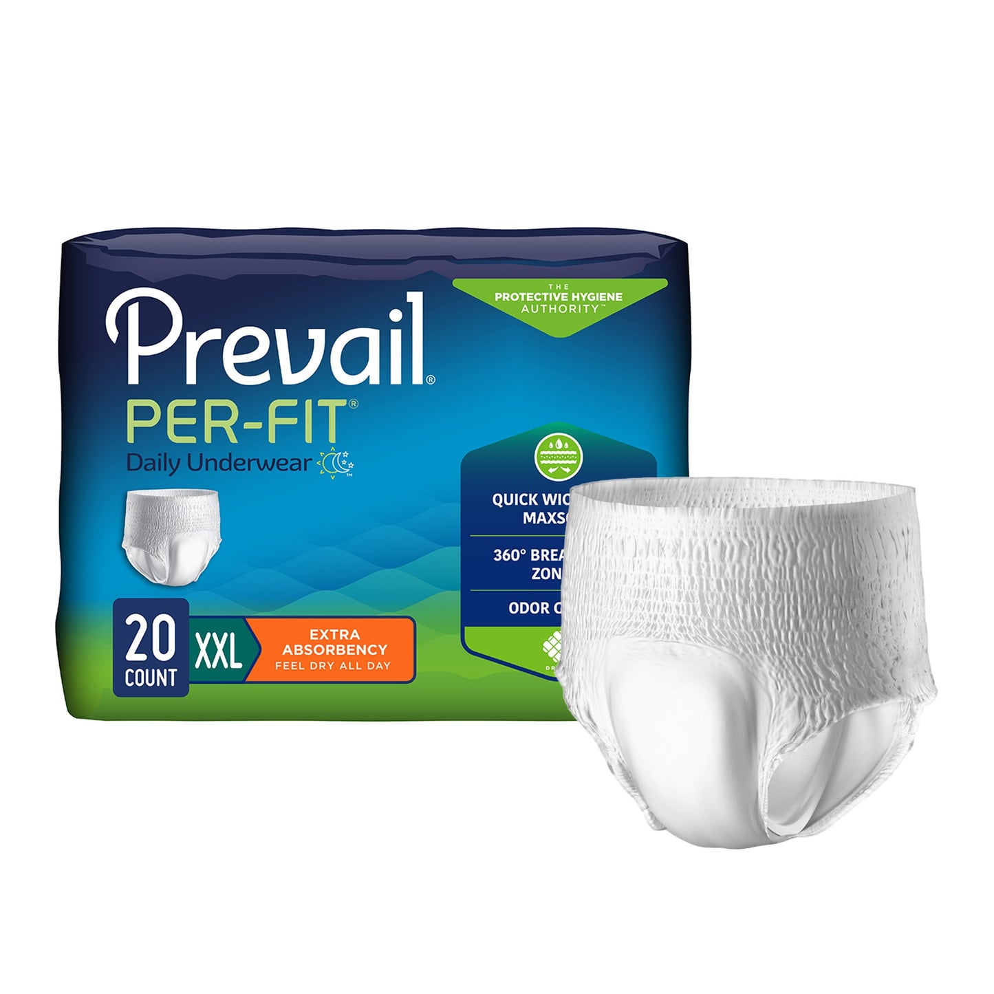 Underwear, Pull On w/ Tear Away Seams, Unisex, Heavy Absorbency