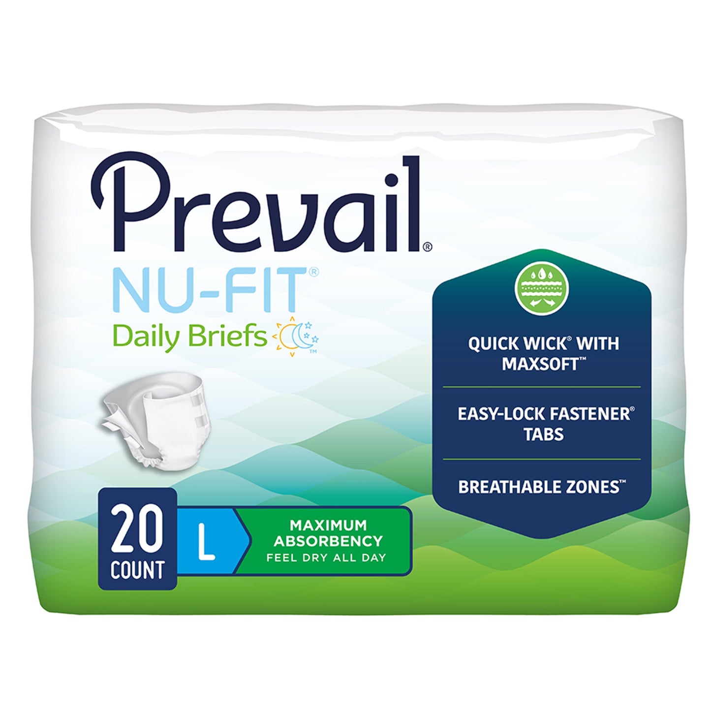 Incontinence Briefs, Unisex Adult, Heavy Absorbency