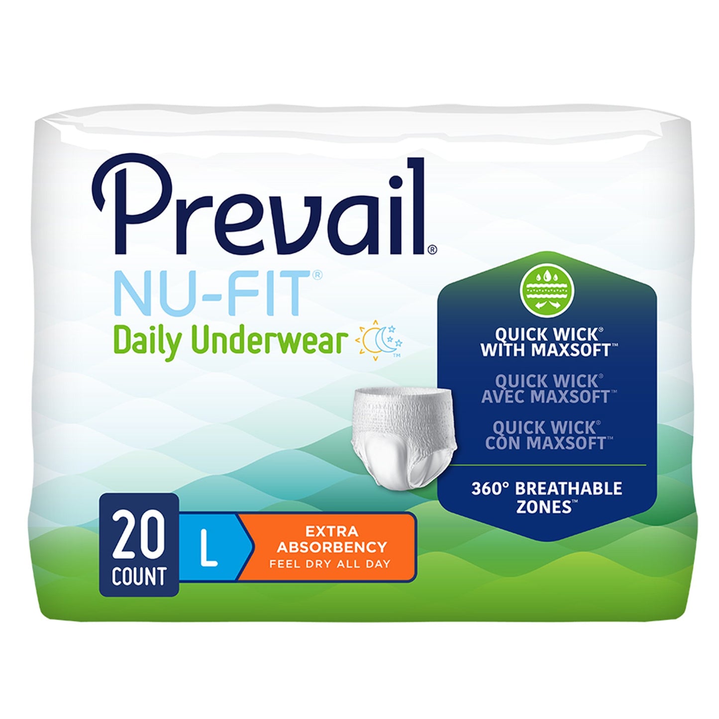 Underwear, Pull On w/ Tear Away Seams, Unisex, Heavy Absorbency