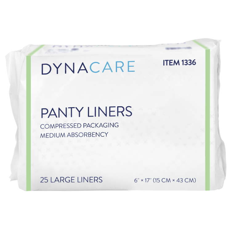 Panty Liners w/ Adhesive Tab 6" x 17"