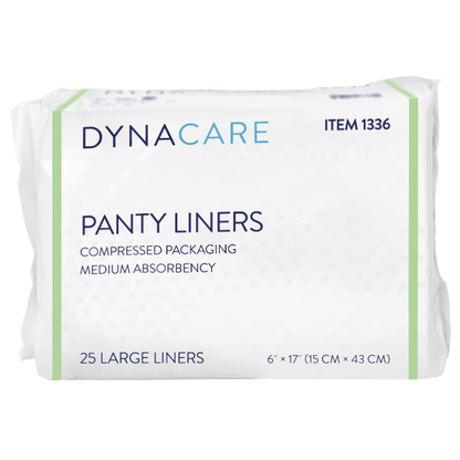 Panty Liners w/ Adhesive Tab 6" x 17"