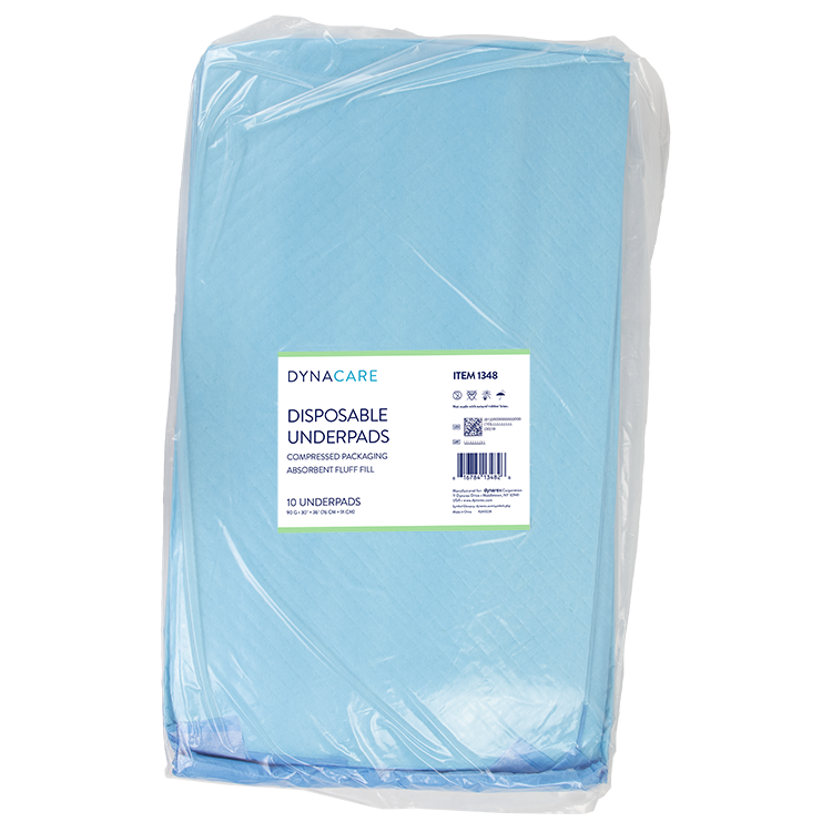 Disposable Underpads w/ Polymer 30" x 36" (90g) with Polymer