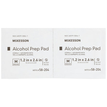 Alcohol Prep Pad, 70% Strength Isopropyl Alcohol, Individual Packet, Sterile