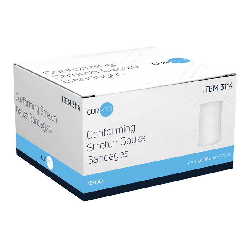 Conforming Stretch Gauze Bandage 4" x 4.1yds - Sterile
