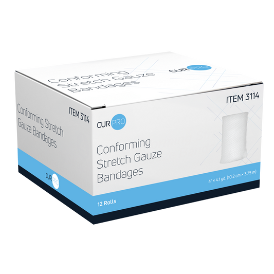 Conforming Stretch Gauze Bandage 4" x 4.1yds - Sterile