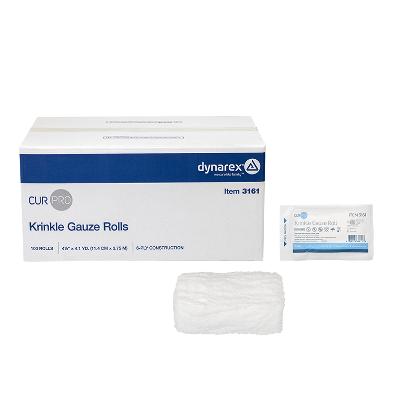 Krinkle Gauze, Bandage Roll Sterile 4.5"x4.1 yds