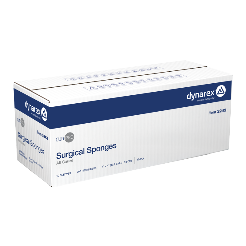 Gauze Sponge 4 X 4 Inch 12-Ply Non-Sterile