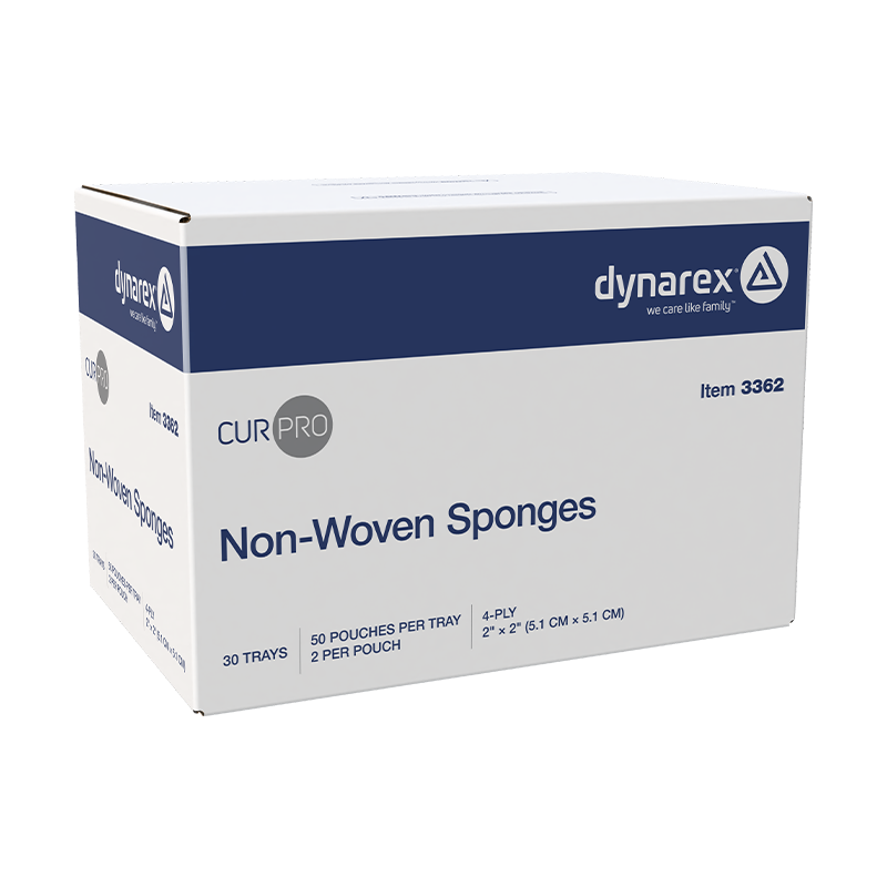 Non-Woven Gauze Sponges, 4-Ply, Sterile